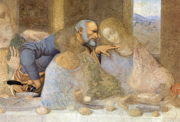 Digital restoration The Last Supper-3