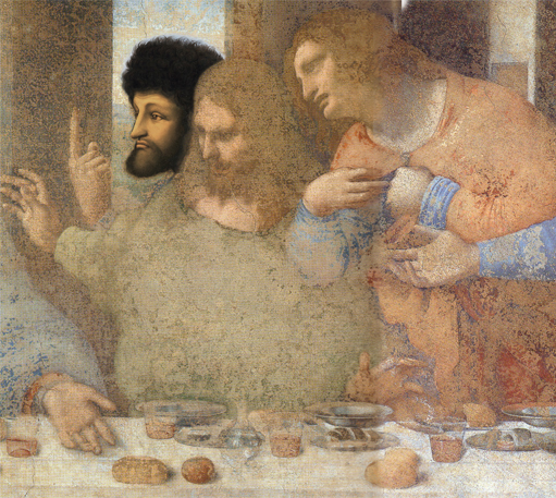 最後の晩餐　トマス　頭部の復元