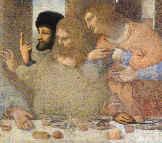 最後の晩餐　トマス　手の復元