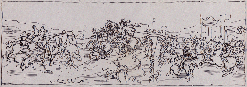 Reconstruction of the Battle of Anghiari