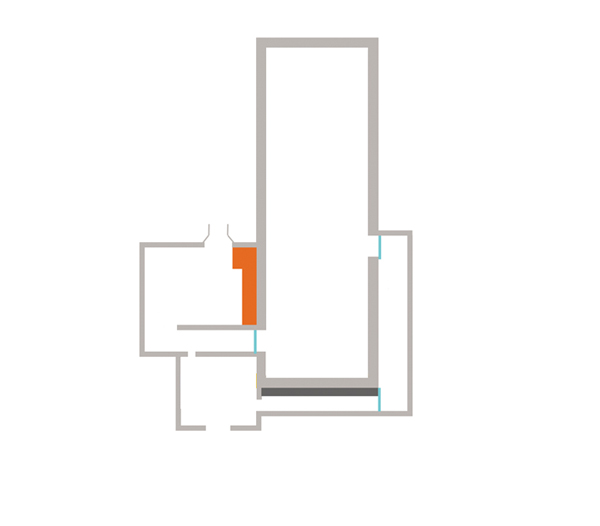 最後の晩餐　食堂跡平面図