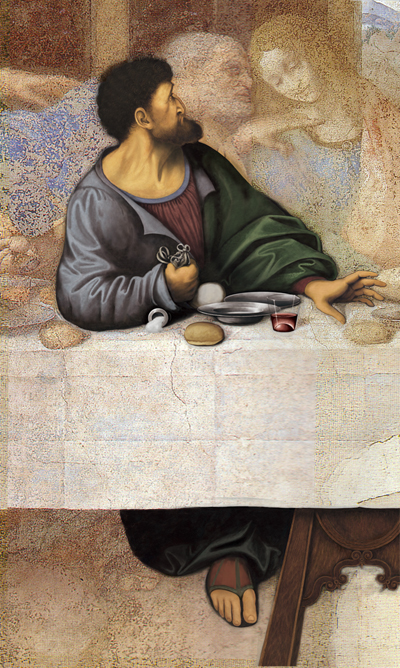 The Last Supper Restoration of Judas-6